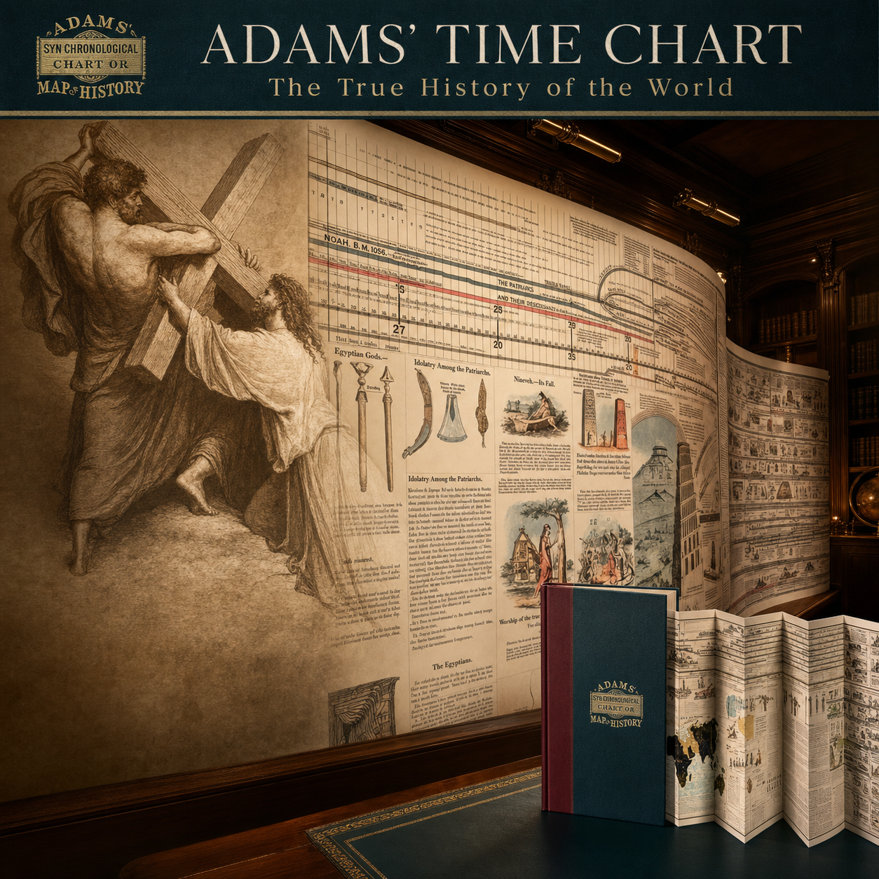 Adam's Synchronological Chart or Map of History