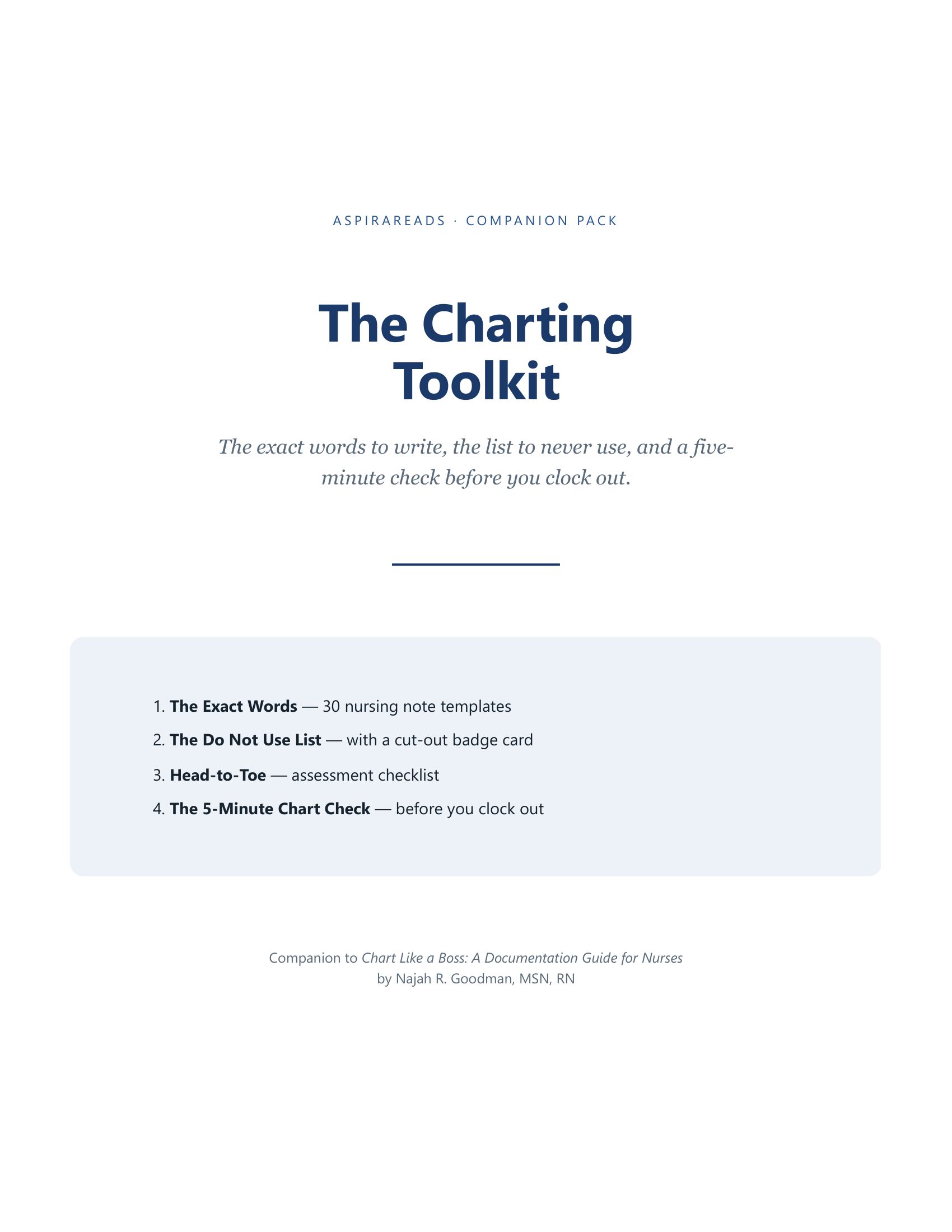 The Charting Toolkit digital bonus pack cover
